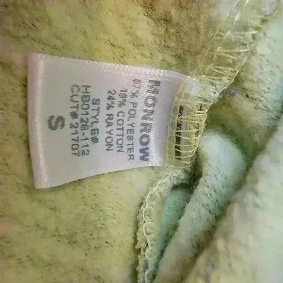 Monrow Sweatpants Womens Small Cotton Pockets Stretch Speckled USA Athleisure - Picture 15 of 16